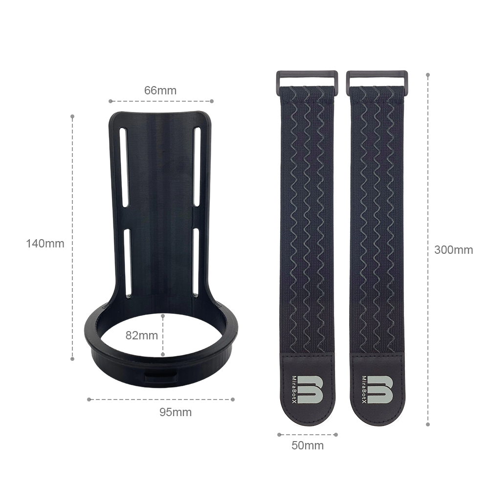Open Receiver for Twist 82mm black Open Receiver for MiraBot Twist module, available in 82mm sizes with anti-slip bands.